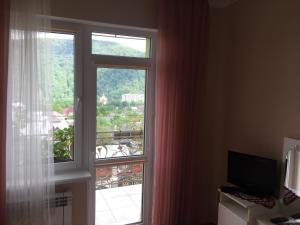 Televízia a/alebo spoločenská miestnosť v ubytovaní Guest House Arnika