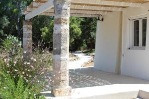 A garden outside Trullo Le Macchie