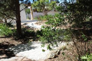 A garden outside Trullo Le Macchie