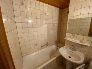 Koupelna v ubytování Le Chalet