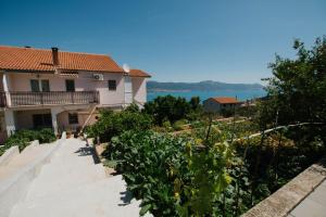 a view of a house with a vineyard at Blaise in Trogir