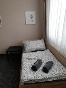 Posteľ alebo postele v izbe v ubytovaní Apartmán Lednická