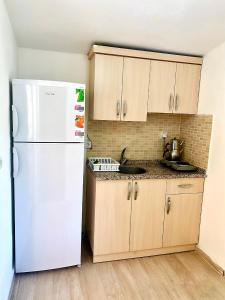 Köök või kööginurk majutusasutuses Gera Apart Adonis