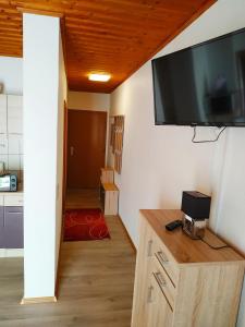 Televízia a/alebo spoločenská miestnosť v ubytovaní Apartmenthaus Kestel