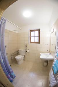 Koupelna v ubytování Apartmány v Pošumaví