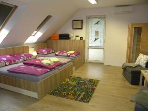 Postel nebo postele na pokoji v ubytování Apartment WELLNESS Vlčková