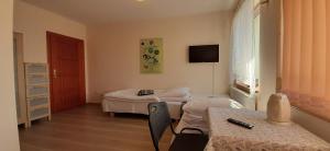 Łóżko lub łóżka w pokoju w obiekcie Słoneczny Dom pokoje i apartament na wynajem