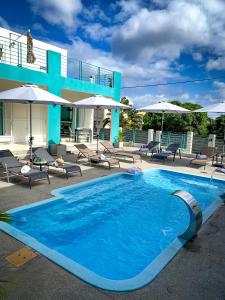 Bazén v ubytování Abiki Mauritius nebo v jeho okolí