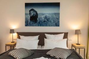 Ein Bett oder Betten in einem Zimmer der Unterkunft Villa Theres Dolphin