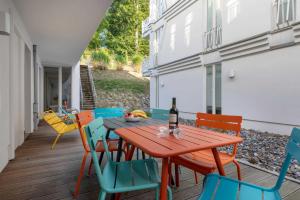 Ein Sitzbereich in der Unterkunft Villa Theres Dolphin