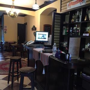 TV a/nebo společenská místnost v ubytování Chalet Zolota Pidkova & River + 211 fotografií