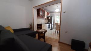 a living room with a couch and a table at Apartman Pio in Senj