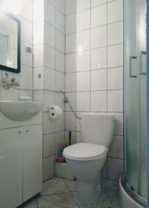 Kúpeľňa v ubytovaní Dom Gościnny Hanna