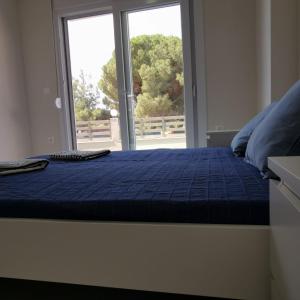 Postel nebo postele na pokoji v ubytování Lagonisi Apartment