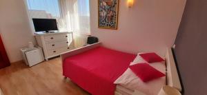 Telewizja i/lub zestaw kina domowego w obiekcie Słoneczny Dom pokoje i apartament na wynajem