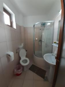 Koupelna v ubytování Vila Liliana