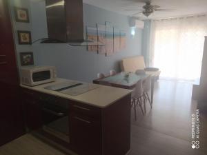 A kitchen or kitchenette at Apartament Escaliro Pins