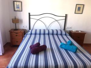 Кровать или кровати в номере Apartamento en pleno Parque Natural Cabo de Gata, Isleta del Moro