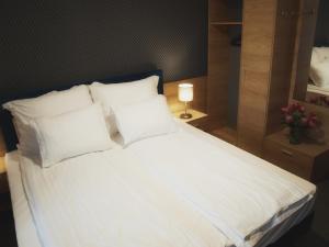 Łóżko lub łóżka w pokoju w obiekcie Hotel Rudnik
