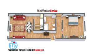 Plán poschodí v ubytovaní WellVenice Fenice