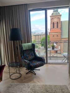 Posedenie v ubytovaní Apartament 53 Długie Ogrody Gdańsk