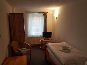 Postel nebo postele na pokoji v ubytování Alt Coswigerhof