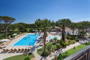 an overhead view of a pool at a resort at Pine Cliffs Village & Golf Suites in Albufeira
