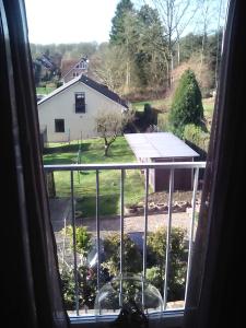 a view from a window of a house at Entspanntes Wohnen in Ostseenähe Studio 2 in Ratekau