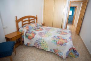 Postel nebo postele na pokoji v ubytování Apartamento oroblanc