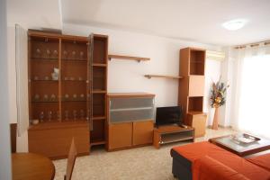 Posezení v ubytování Apartamento oroblanc