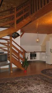 Kuchyň nebo kuchyňský kout v ubytování Apartmány Sedmikráska