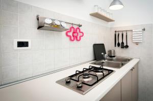 Kuchyň nebo kuchyňský kout v ubytování Apartments Anamarija