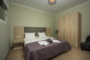Voodi või voodid majutusasutuse Metsovo Big Apts toas