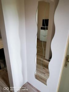 Televízia a/alebo spoločenská miestnosť v ubytovaní Renáta Apartman