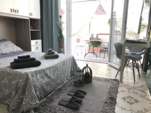 Posezení v ubytování B&B Le Statuine