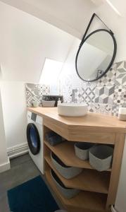 Kylpyhuone majoituspaikassa T2 Confort Sillon St Malo