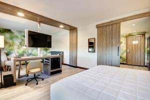 โทรทัศน์และ/หรือระบบความบันเทิงของ Wyndham Garden Sacramento Airport Natomas