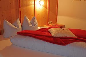 Postel nebo postele na pokoji v ubytování Ferienhaus Aurora