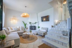 A seating area at Acroyali Beach House