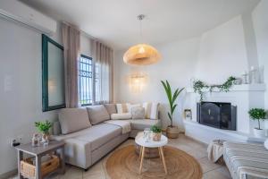 A seating area at Acroyali Beach House