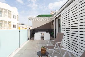 Balkón alebo terasa v ubytovaní Durmiendo sobre el mar, Vivienda Los Riscos