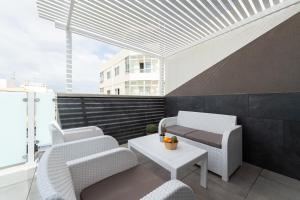 Balkón alebo terasa v ubytovaní Durmiendo sobre el mar, Vivienda Los Riscos