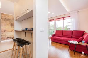 Część wypoczynkowa w obiekcie Wyspa Solna City Center by Jantar Apartamenty Kołobrzeg