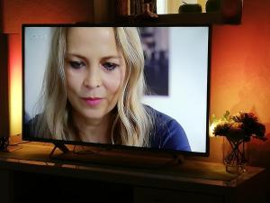 TV a/nebo společenská místnost v ubytování Ferienwohnung Einbeck FeWo B Nolte