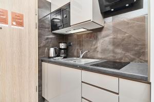 Kuchyňa alebo kuchynka v ubytovaní Exclusive Apartments Marina by Noclegi Renters