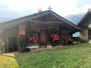 Vonkajšia záhrada v ubytovaní Wölzenberg Alm