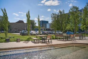 Budova, kde se aparthotel nachází