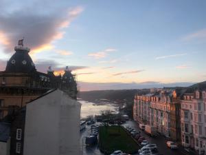 a view of a city with a river and buildings at Harcourt Place in Scarborough +16 photos