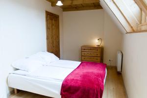 Łóżko lub łóżka w pokoju w obiekcie Willa u Bohuna Jacuzzi & Sauna