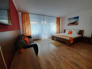 Posteľ alebo postele v izbe v ubytovaní Thermal Garden